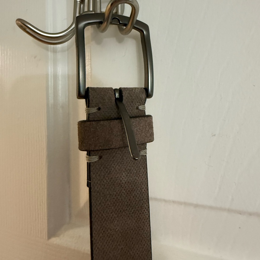 Men's ALL SAINTS Brown Leather Belt